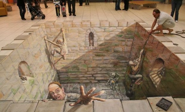 20 Artes impressionantes de rua em 3D