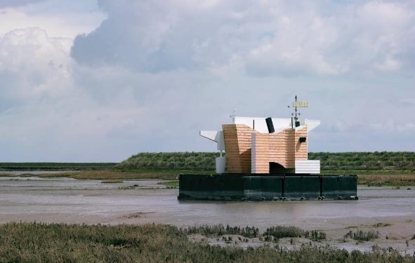 Casa flutuante projetada para resistir mudanças climáticas