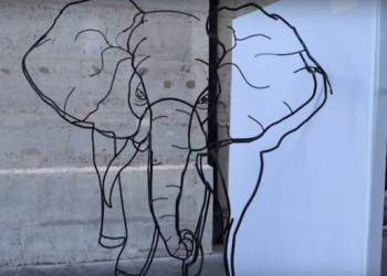 Artista francês brinca com perspectiva em nova obra