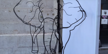 Artista francês brinca com perspectiva em nova obra