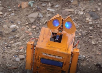 Adolescente recria Wall-E a partir de material encontrado no Lixo