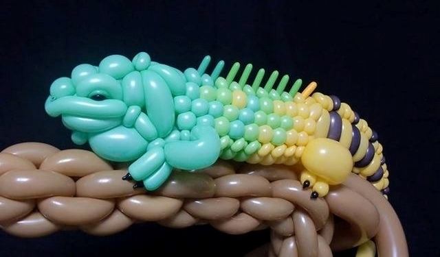 Masayoshi Matsumoto é um artista de balões de aniversário