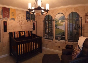 Pai cria quarto inspirado em Harry Potter para recém nascido