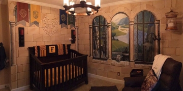 Pai cria quarto inspirado em Harry Potter para recém nascido