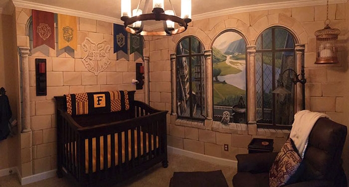 Pai cria quarto inspirado em Harry Potter para recém nascido