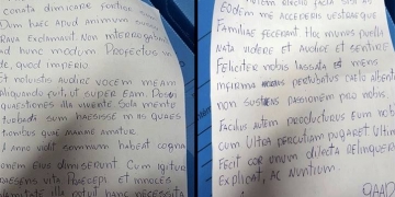 Mistério: jovem é encontrada morta com carta em latim