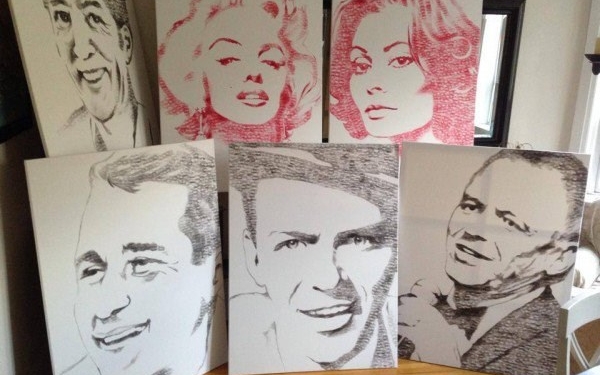 Esses quadros foram feitos com muitos beijos e batom