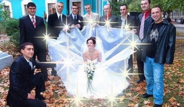 Vergonha alheia: as 10 piores fotos de casamento da história