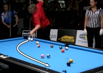 Essa é a jogada mais incrível de sinuca que você vai ver hoje