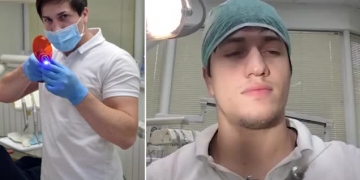 Dentista russo extrai os próprios sisos sozinho e filma tudo